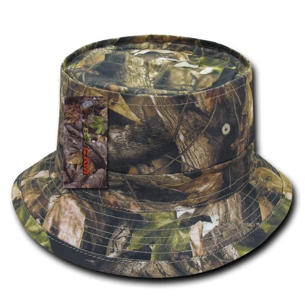 1 Dozen Decky Hybricam Camo Cotton Sweatband Fisherman Bucket Hats Wholesale Lot
