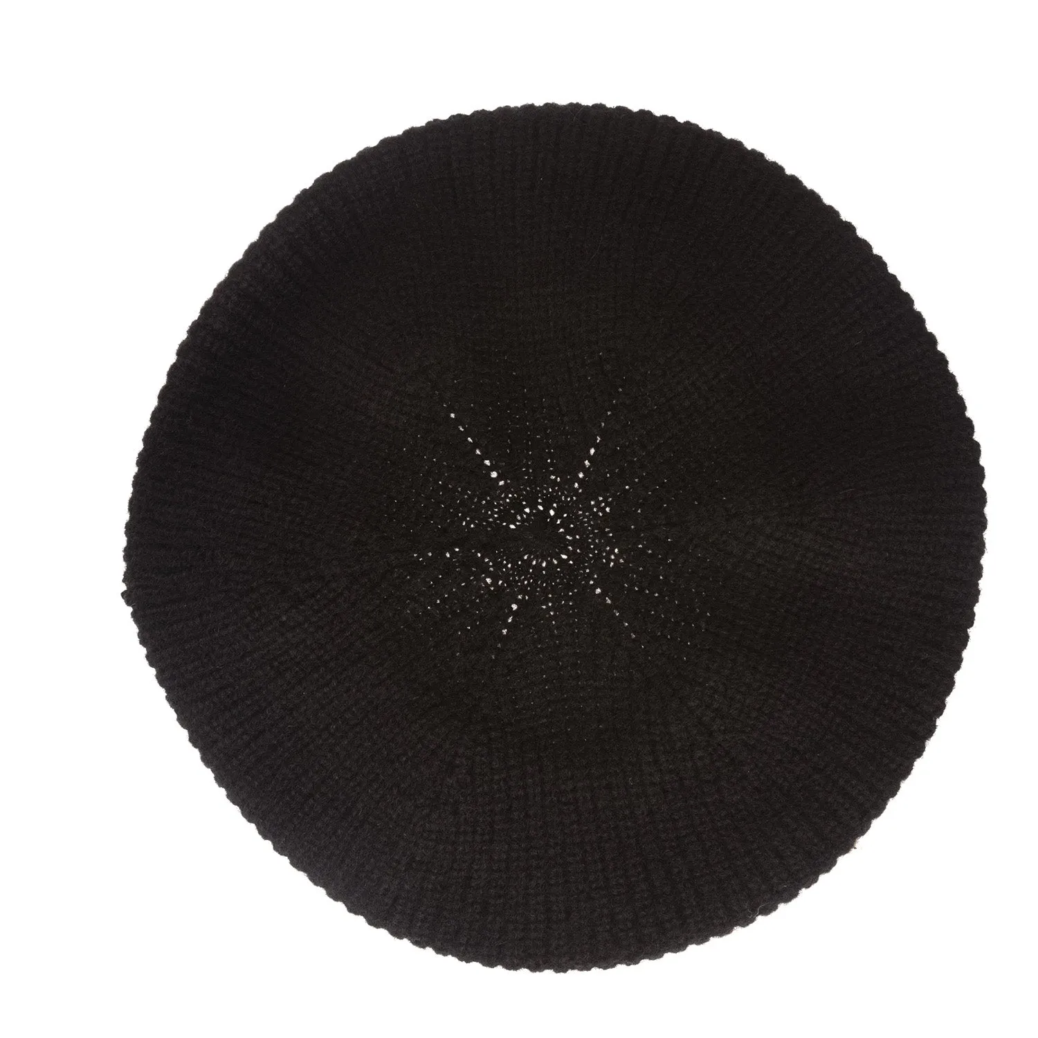 100% Cashmere Paris Beret Black
