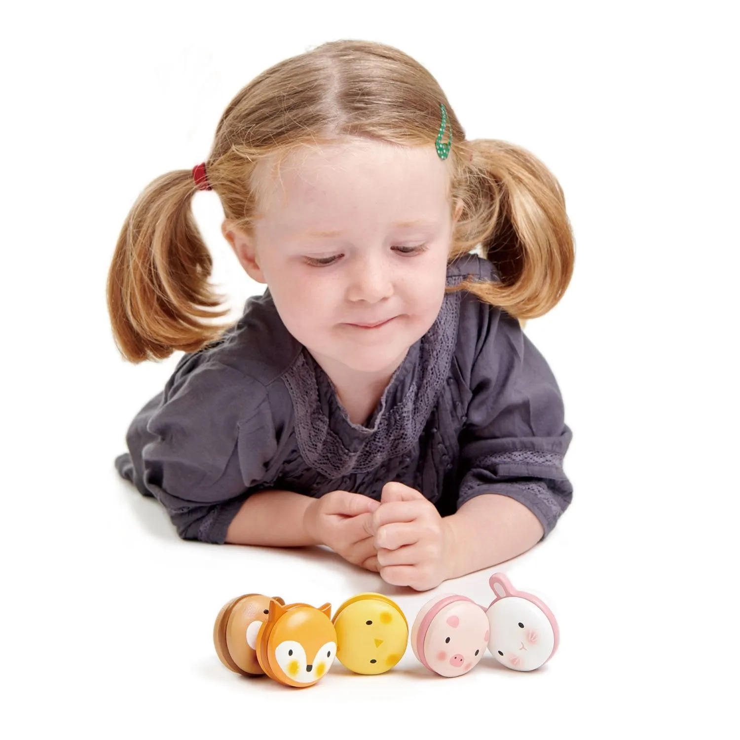 ANIMAL MACARONS WOODEN TOY SET