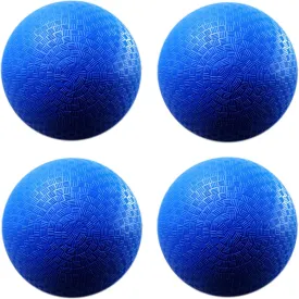 AppleRound 8.5-inch Dodgeball Playground Balls, Pack of 4 Balls with 1 Pump, Official Size for Dodge Ball, Handball, Camps and Schools
