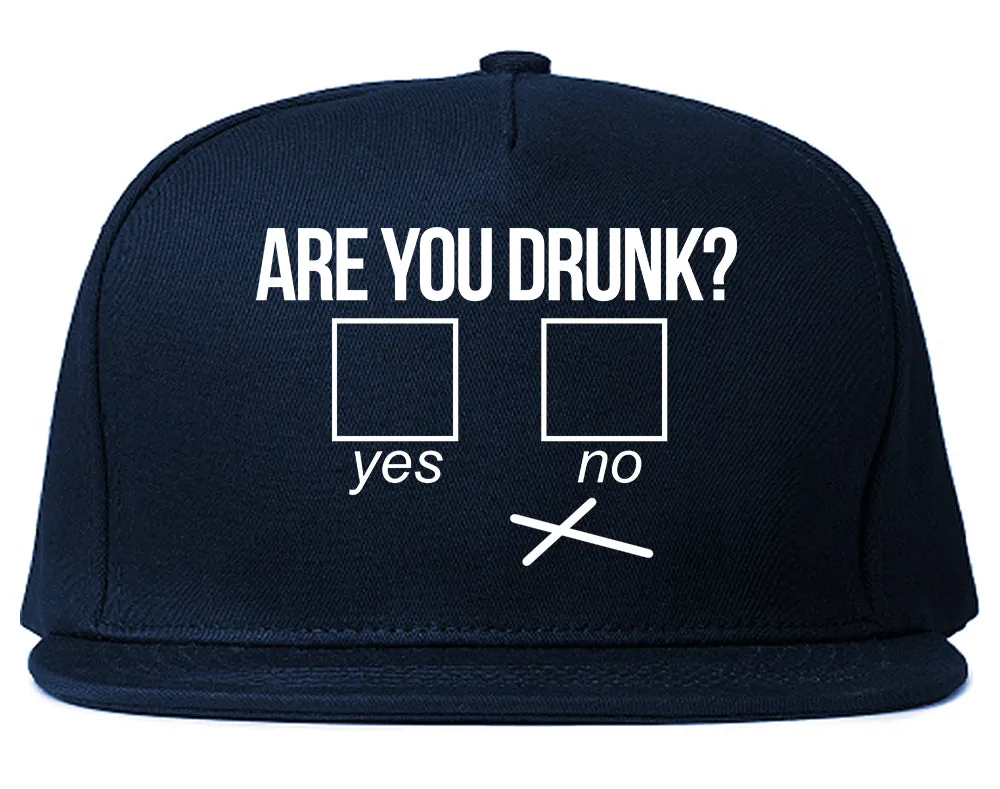 Are You Drunk Funny Beer Drinking Party Mens Snapback Hat