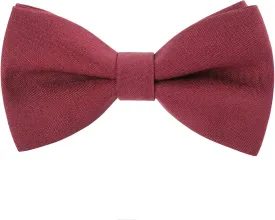 AWAYTR Boys Child Kids Bow ties - Adjustable Pre Tied Solid Color Wedding Party Bowties (Black)