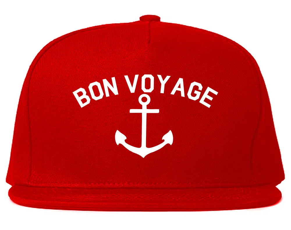 Bon Voyage Anchor Boat Mens Snapback Hat