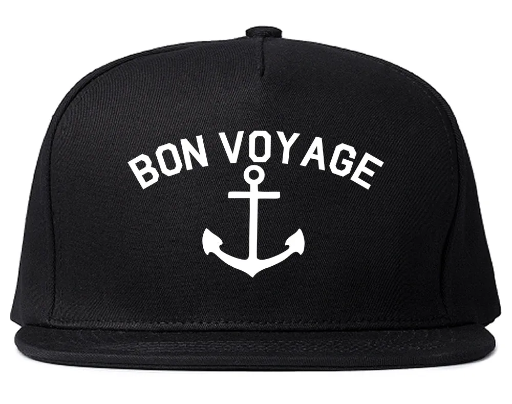 Bon Voyage Anchor Boat Mens Snapback Hat