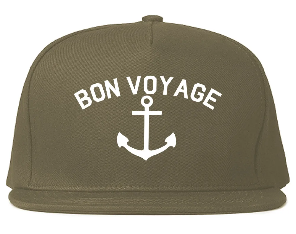 Bon Voyage Anchor Boat Mens Snapback Hat