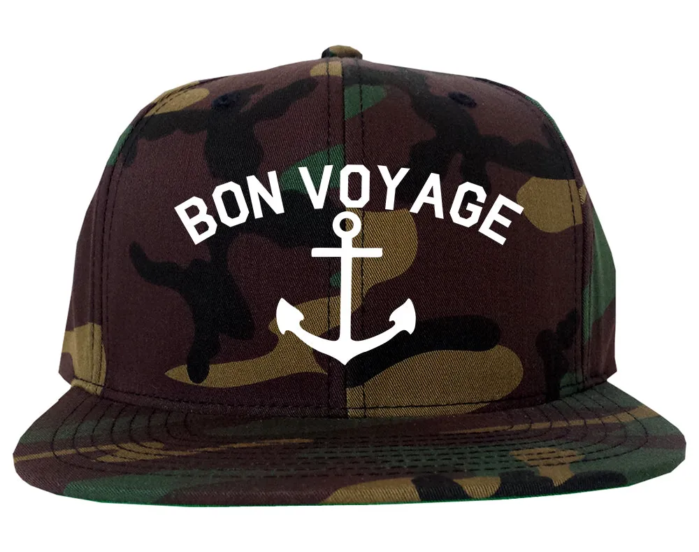 Bon Voyage Anchor Boat Mens Snapback Hat