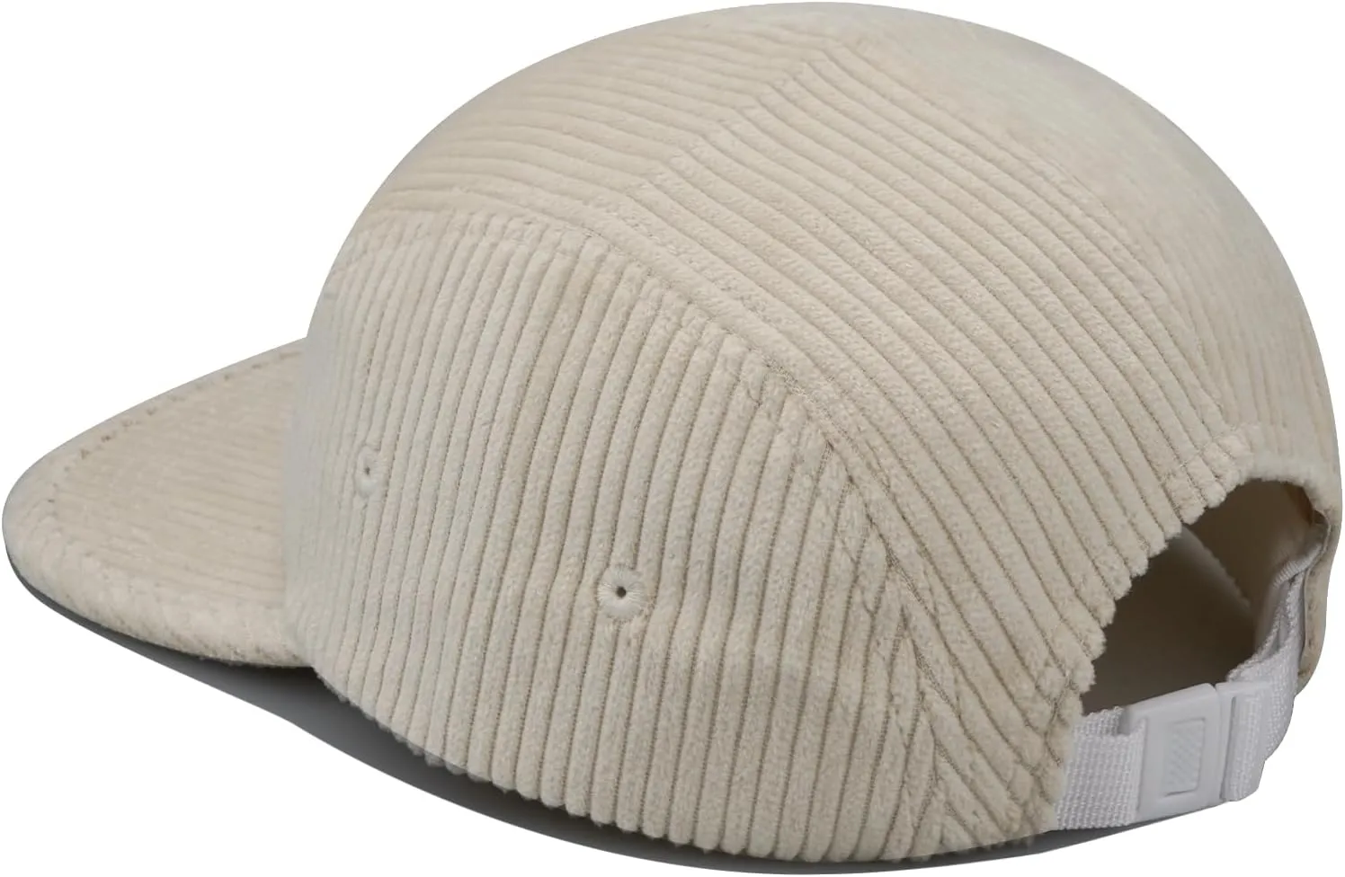 CLAPE Snapback 5 Panel Baseball Cap, Corduroy Breathable Flat Brim Trucker Hat Adjustable Unstructured Dad Hat Ball Caps