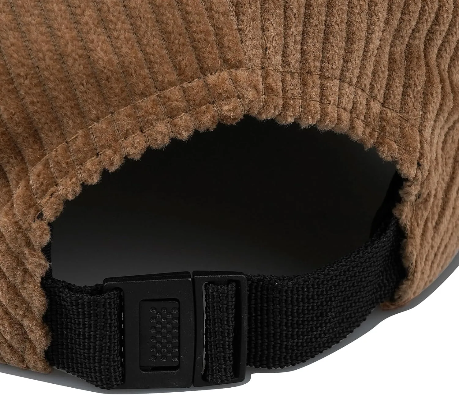 CLAPE Snapback 5 Panel Baseball Cap, Corduroy Breathable Flat Brim Trucker Hat Adjustable Unstructured Dad Hat Ball Caps
