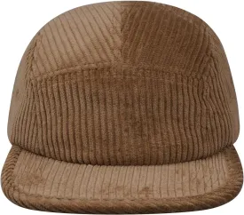 CLAPE Snapback 5 Panel Baseball Cap, Corduroy Breathable Flat Brim Trucker Hat Adjustable Unstructured Dad Hat Ball Caps