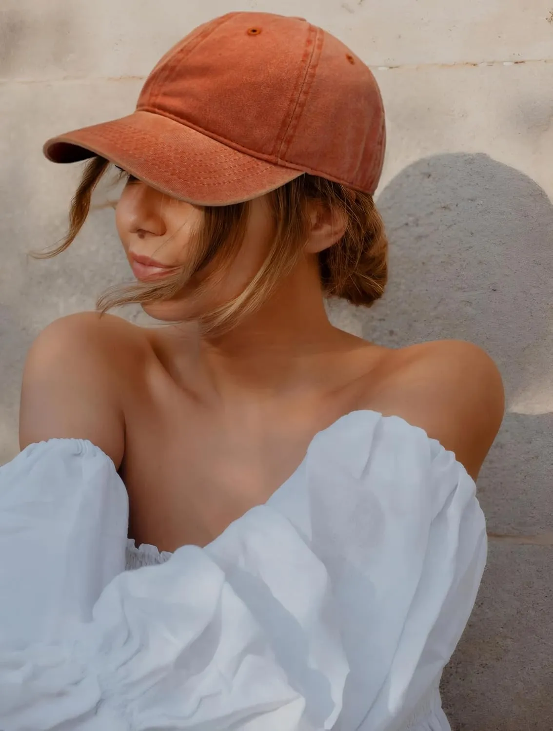 Edoneery Men Women Baseball Cap-Low Profile Adjustable Washed Cotton Golf Dad Hat