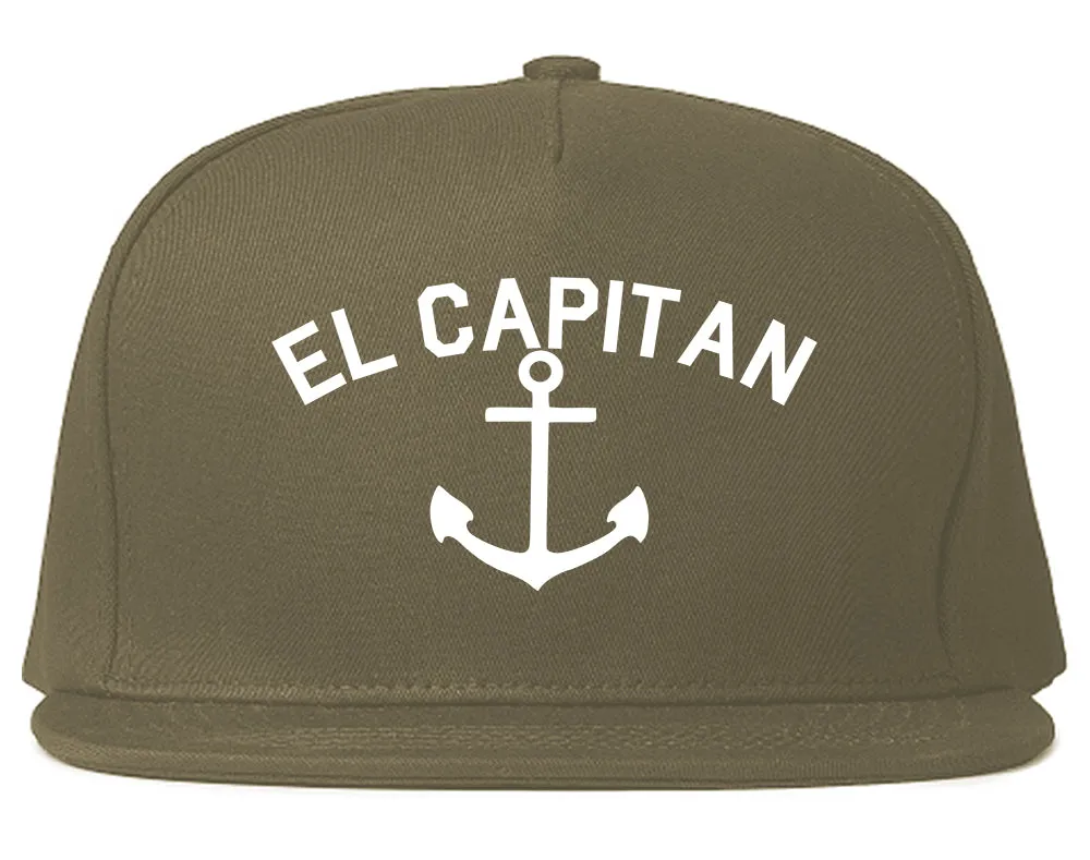 El Capitan Anchor Captain Mens Snapback Hat