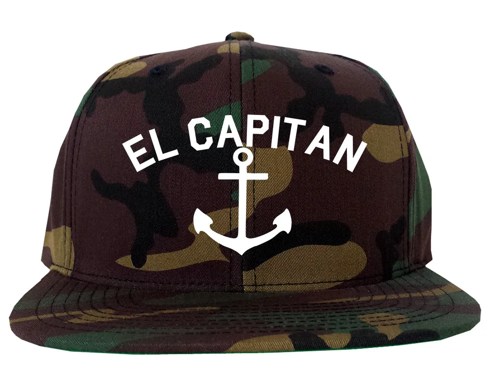 El Capitan Anchor Captain Mens Snapback Hat
