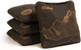 Elakai Cornhole Bags All Weather Dual Sided Slick and Stick Regulation Size and Weight Set of 4 Regulation 6 in x 6 in