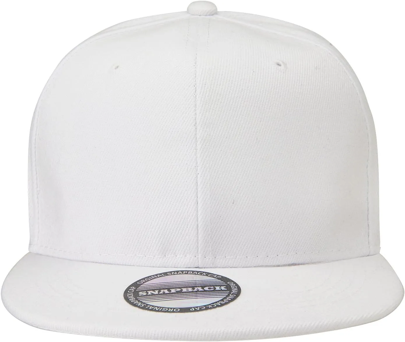 Falari 2-Pack Classic Snapback Hat Cap Flat Bill Blank Solid Color Adjustable Size Hip Hop Style
