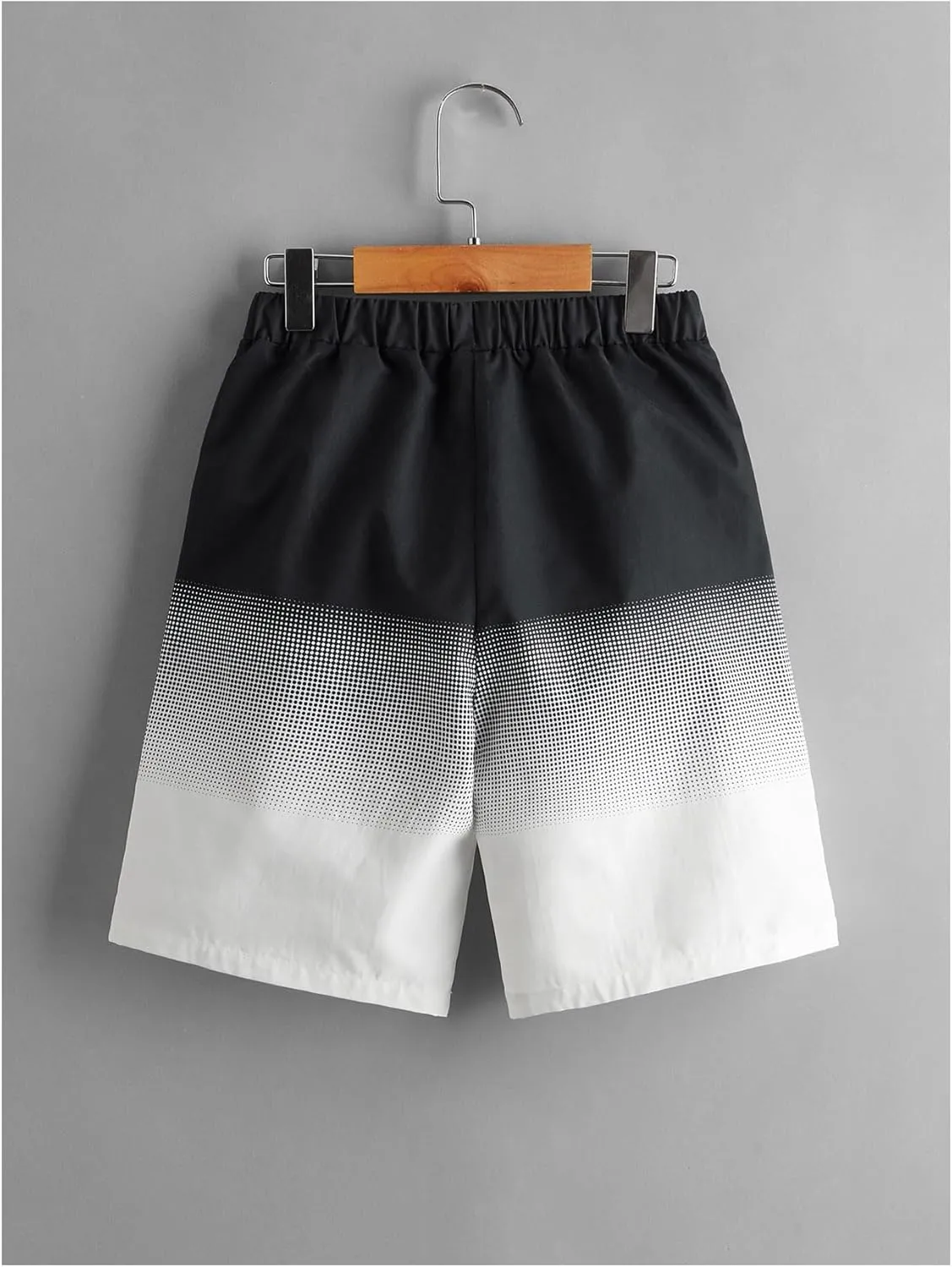 Floerns Boy's Patchwork Drawstring Waist Printed Summer Boho Track Shorts
