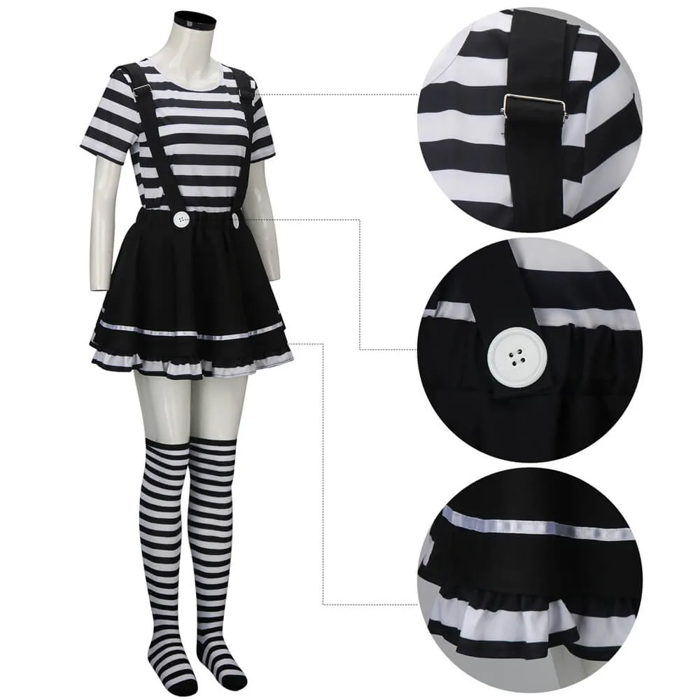 French Mime Costume for Women Halloween Outfits