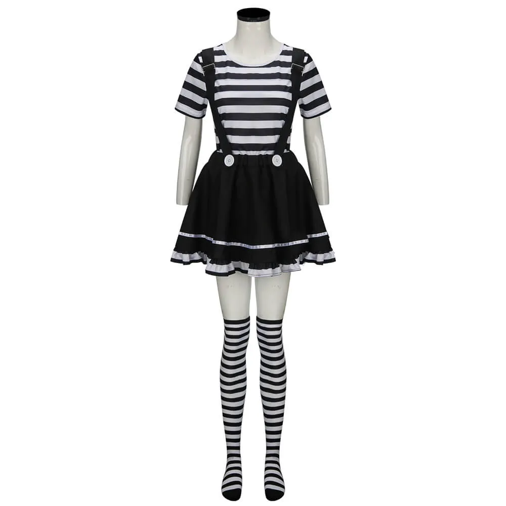 French Mime Costume for Women Halloween Outfits
