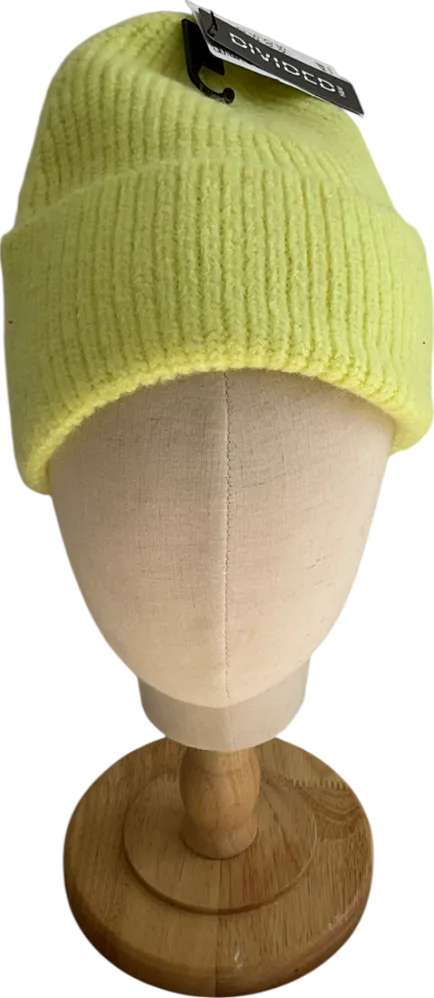 H&M Yellow Knitted Beanie Hat One Size