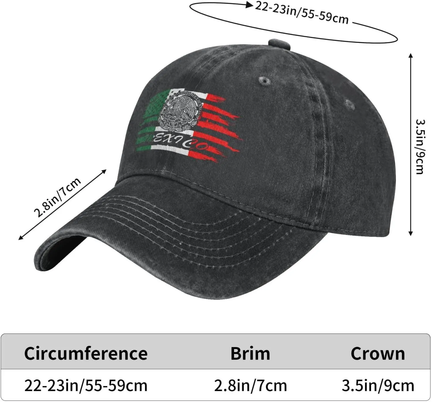 Hat for Men Women Adults, Adjustable Baseball Cap