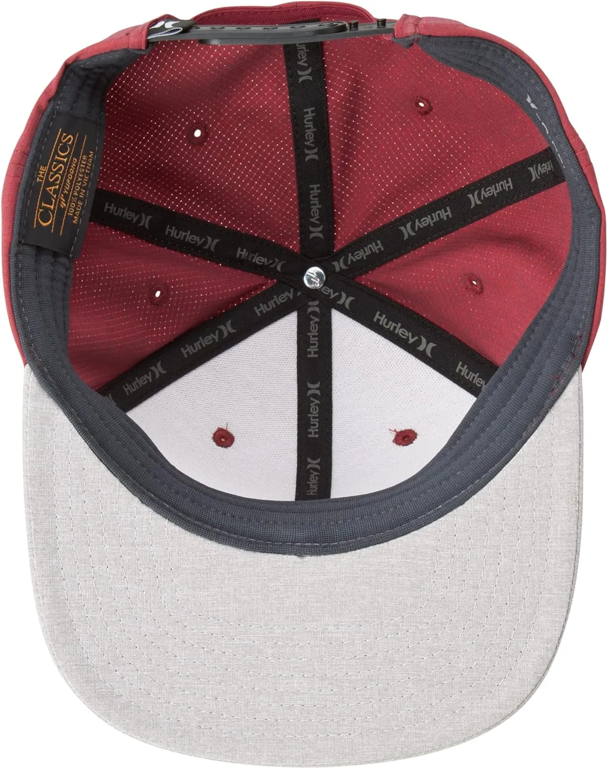 Hurley Mens Hat  Lightweight Phantom Core Snap-Back Baseball Cap