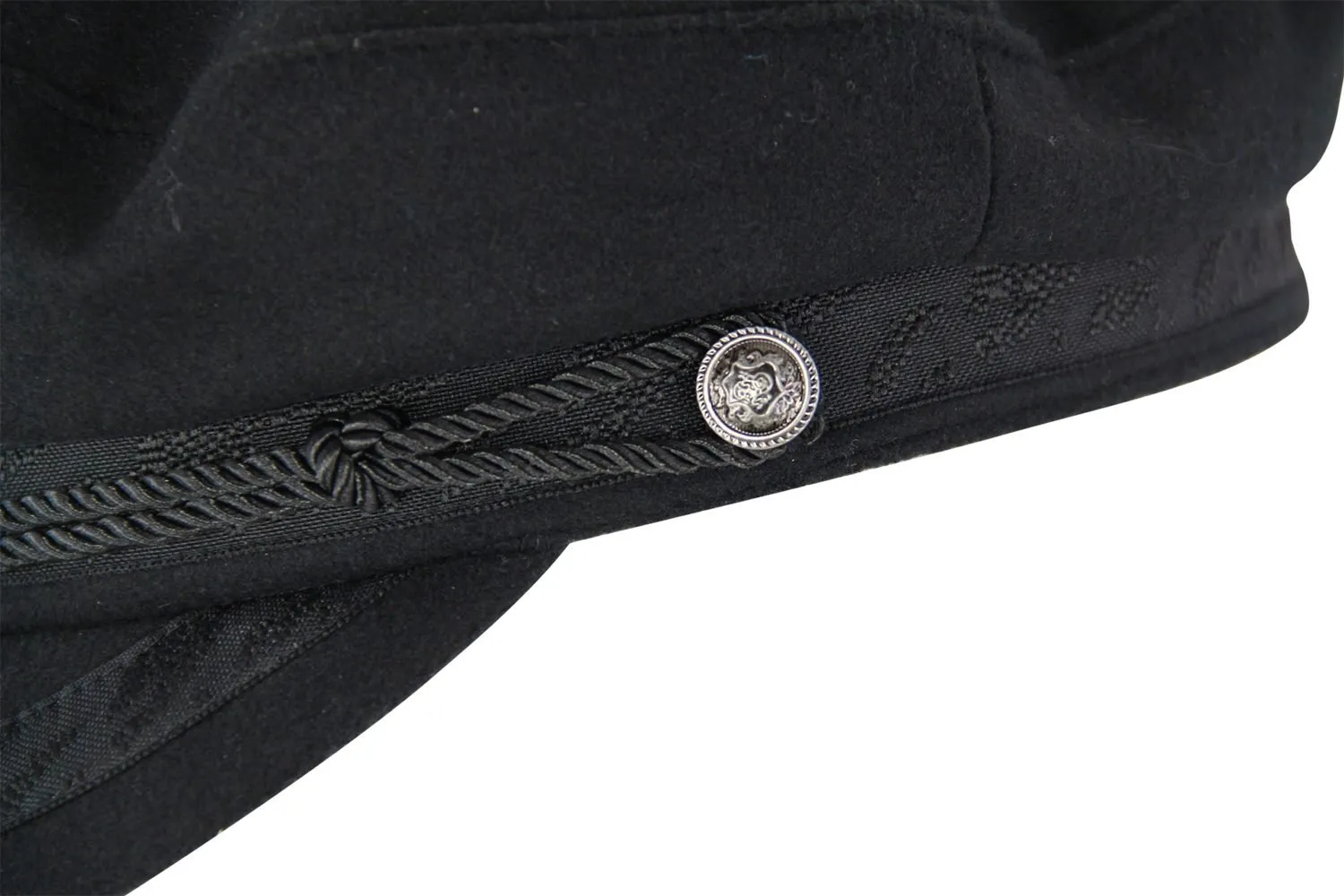 HW Collection Greek Fisherman Cap - Black
