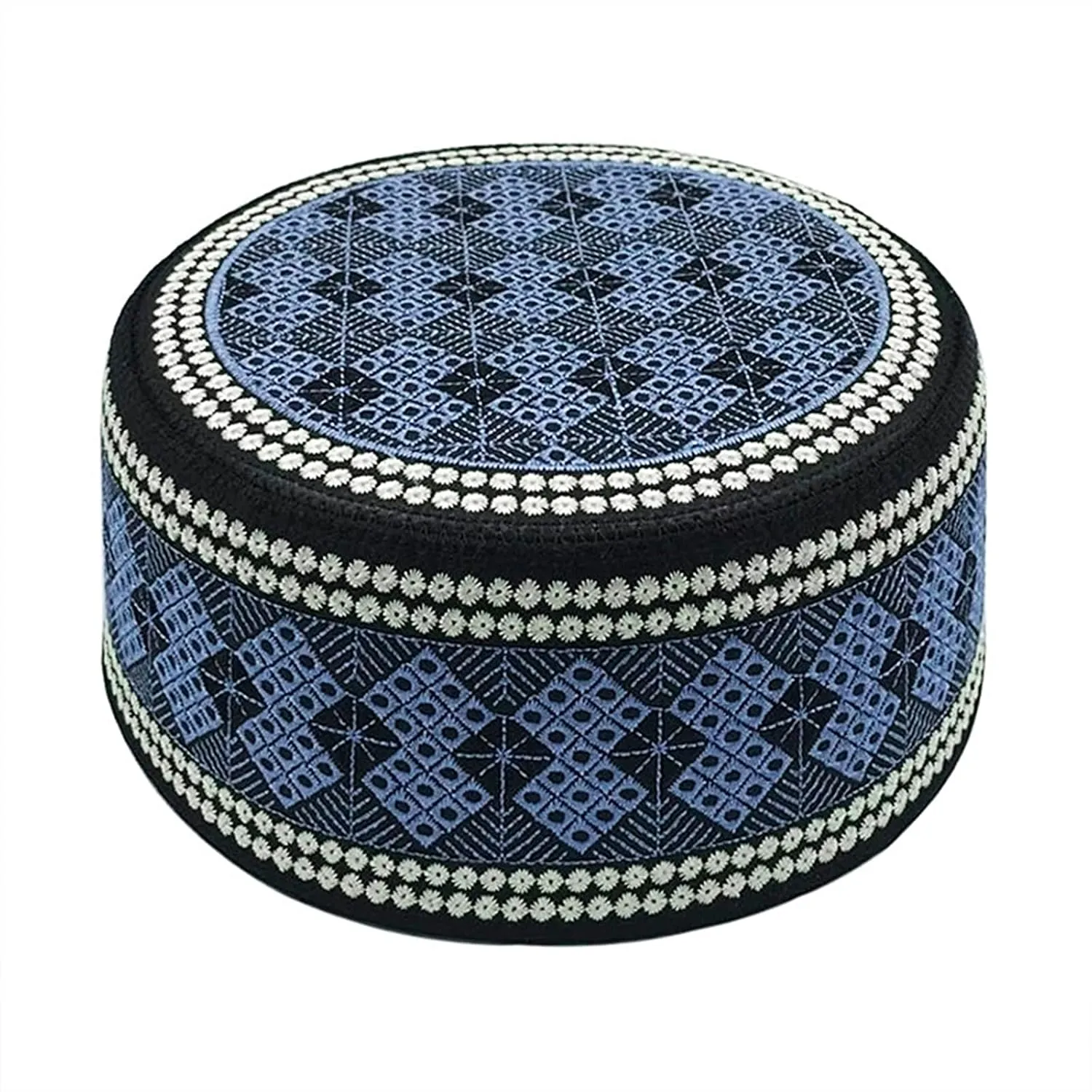 Islamic Men Prayer Kufi Hat Muslim Arabian Embroidered Skull Cap Arab Indian Religious Praying Cap Ramadan Eid Gift