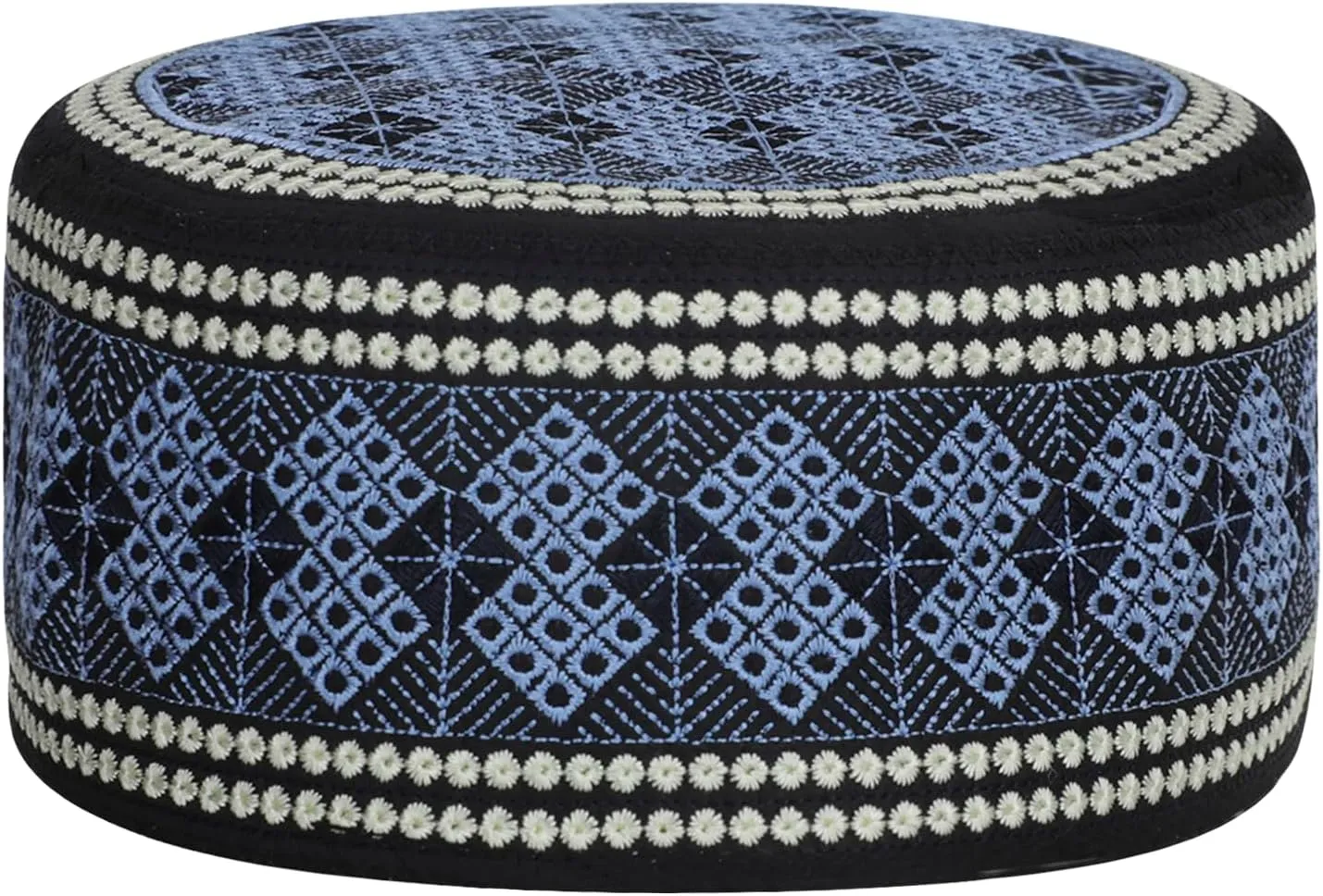 Islamic Men Prayer Kufi Hat Muslim Arabian Embroidered Skull Cap Arab Indian Religious Praying Cap Ramadan Eid Gift