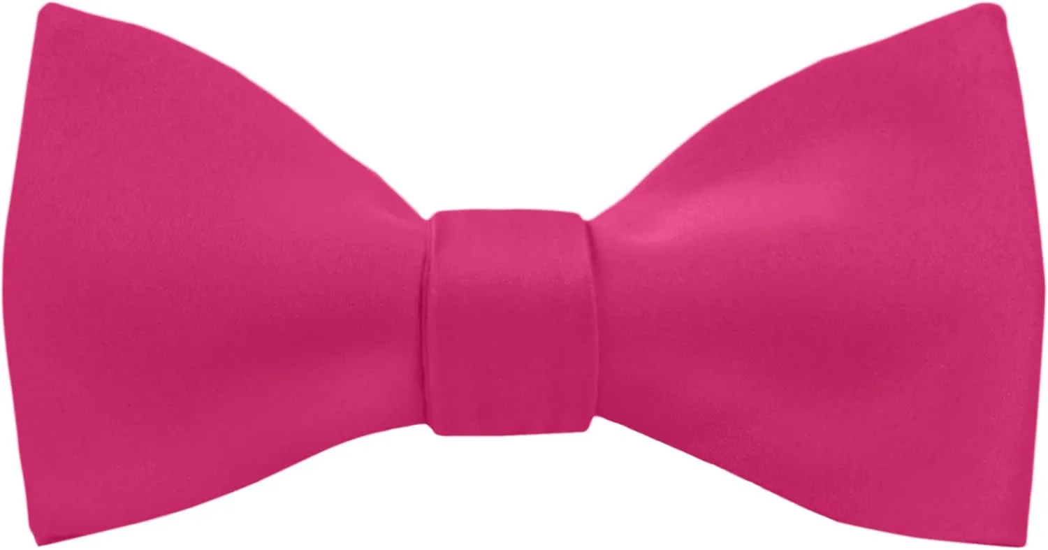 Jacob Alexander Men's Self Tie Freestyle Solid Color Bowtie