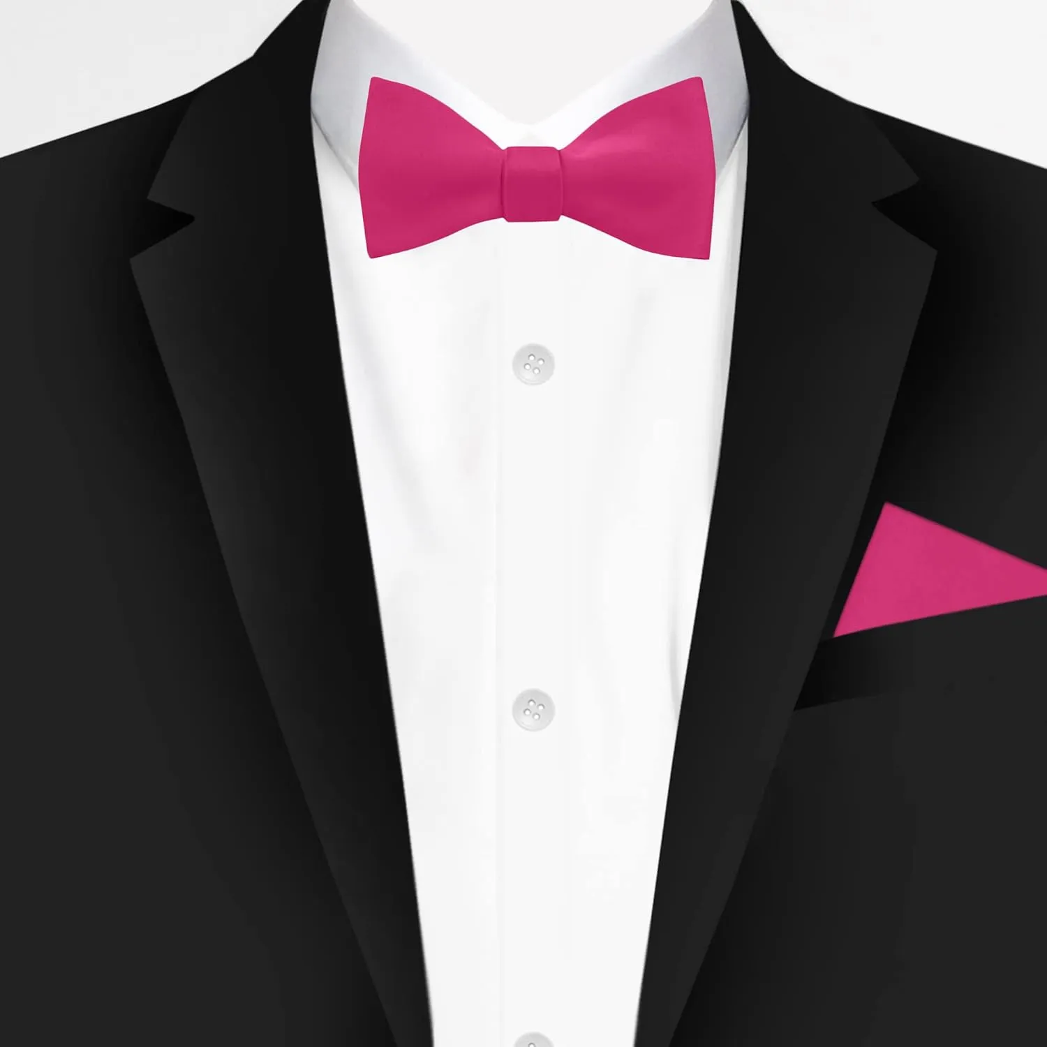 Jacob Alexander Men's Self Tie Freestyle Solid Color Bowtie