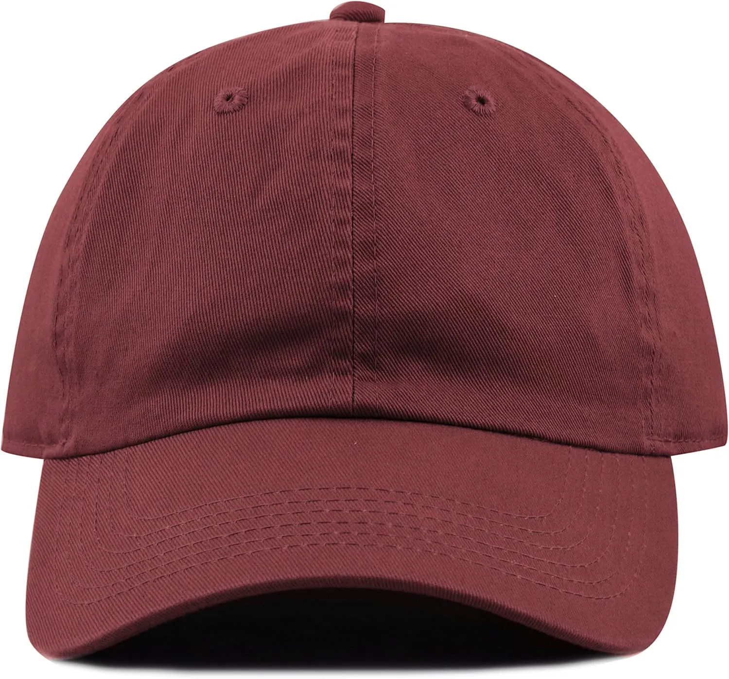 Kids Washed Low Profile Cotton and Denim UPF 50  Plain Baseball Cap Hat