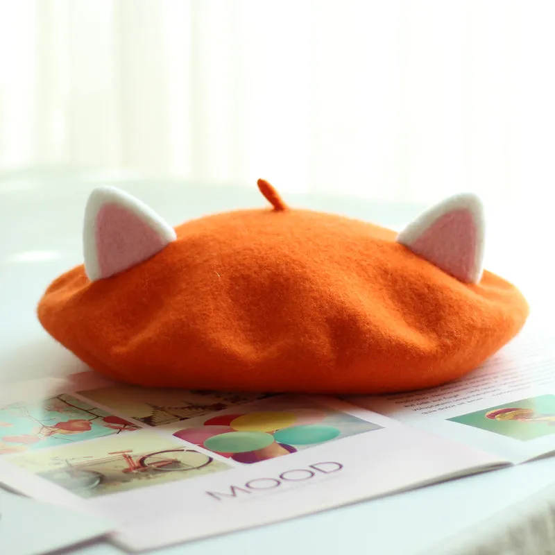 Kitten Ears Beret