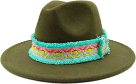 Men's Fedoras Hat Bow Ribbon Feather Accessories Jazz Hat Women's Hats Wide Brimmed Hats 35 M55-58cm