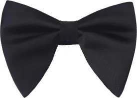 Mens Oversized Satin Silk Bow Tie Solid Color Formal Tuxedo Big Bowtie