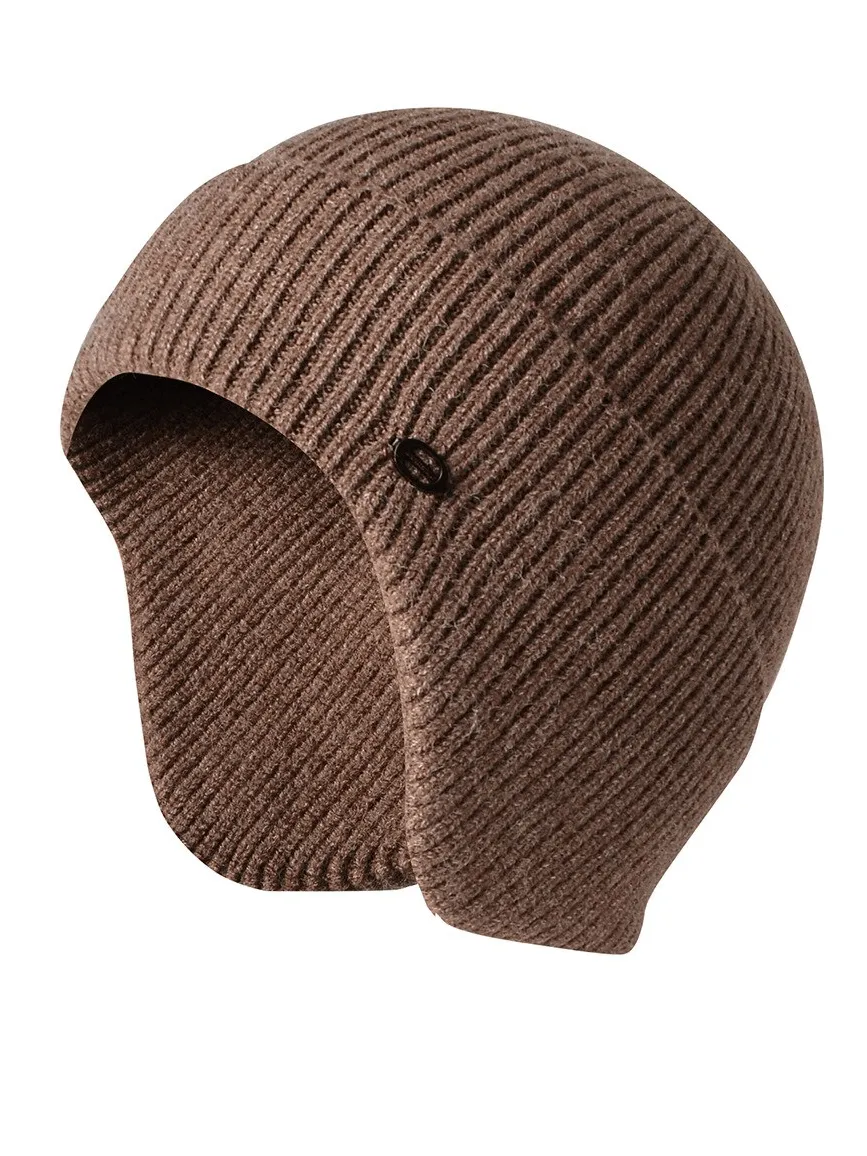 Men's Sports Warm Running Knitted Earflaps Bonnet Hat - SF1193