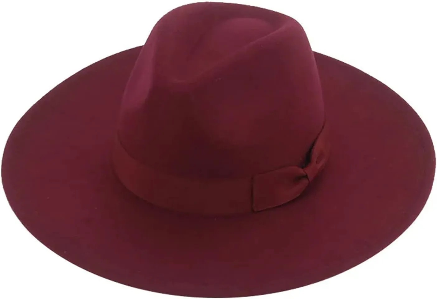 Mnjyihy Men Women Fedora Hats Big Ribbon Band Felted Hats Black White Dress Wedding Church Outdoor Women Hats