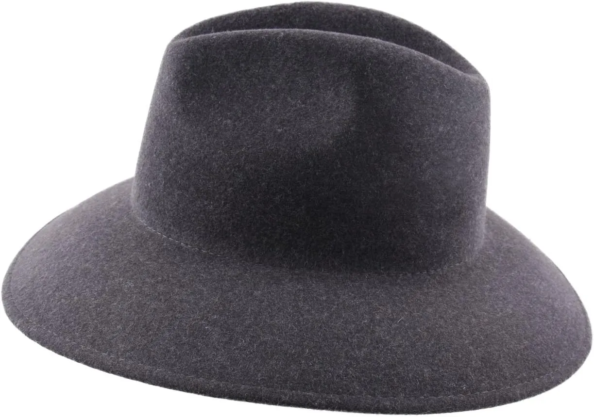 Nude Skylark Wool Felt Floppy Hat Packable Water Repellent Wide Brim