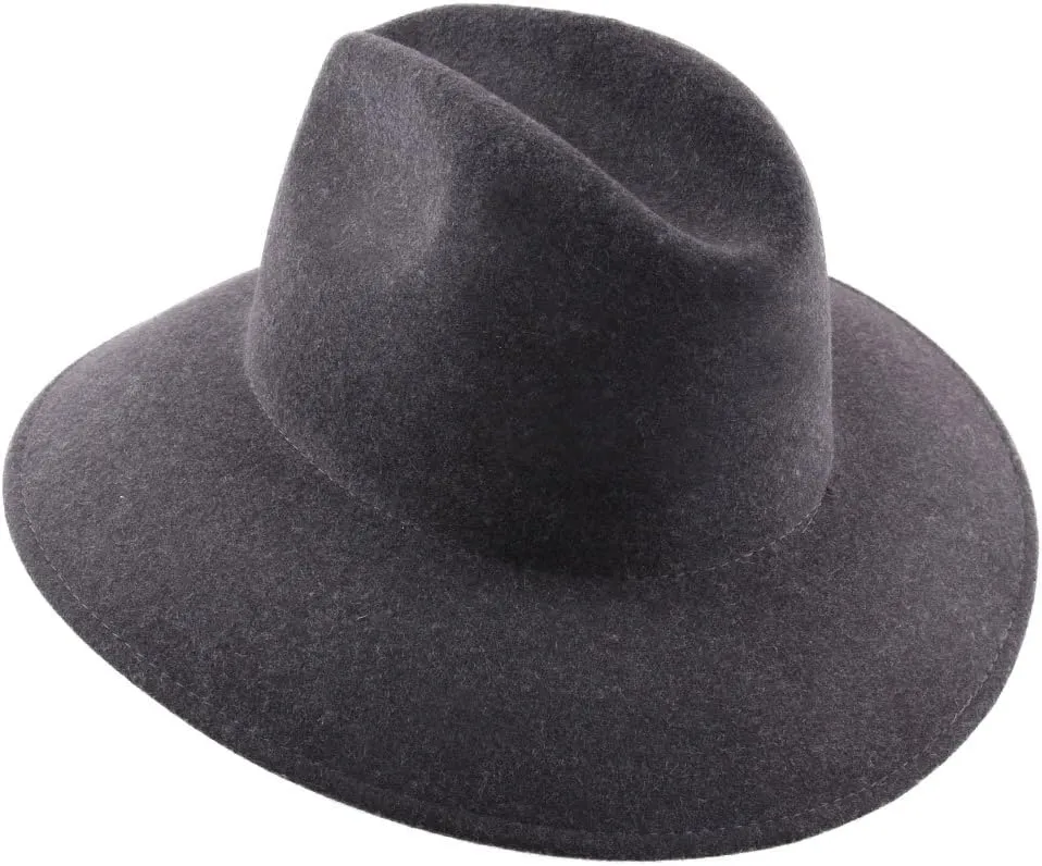 Nude Skylark Wool Felt Floppy Hat Packable Water Repellent Wide Brim