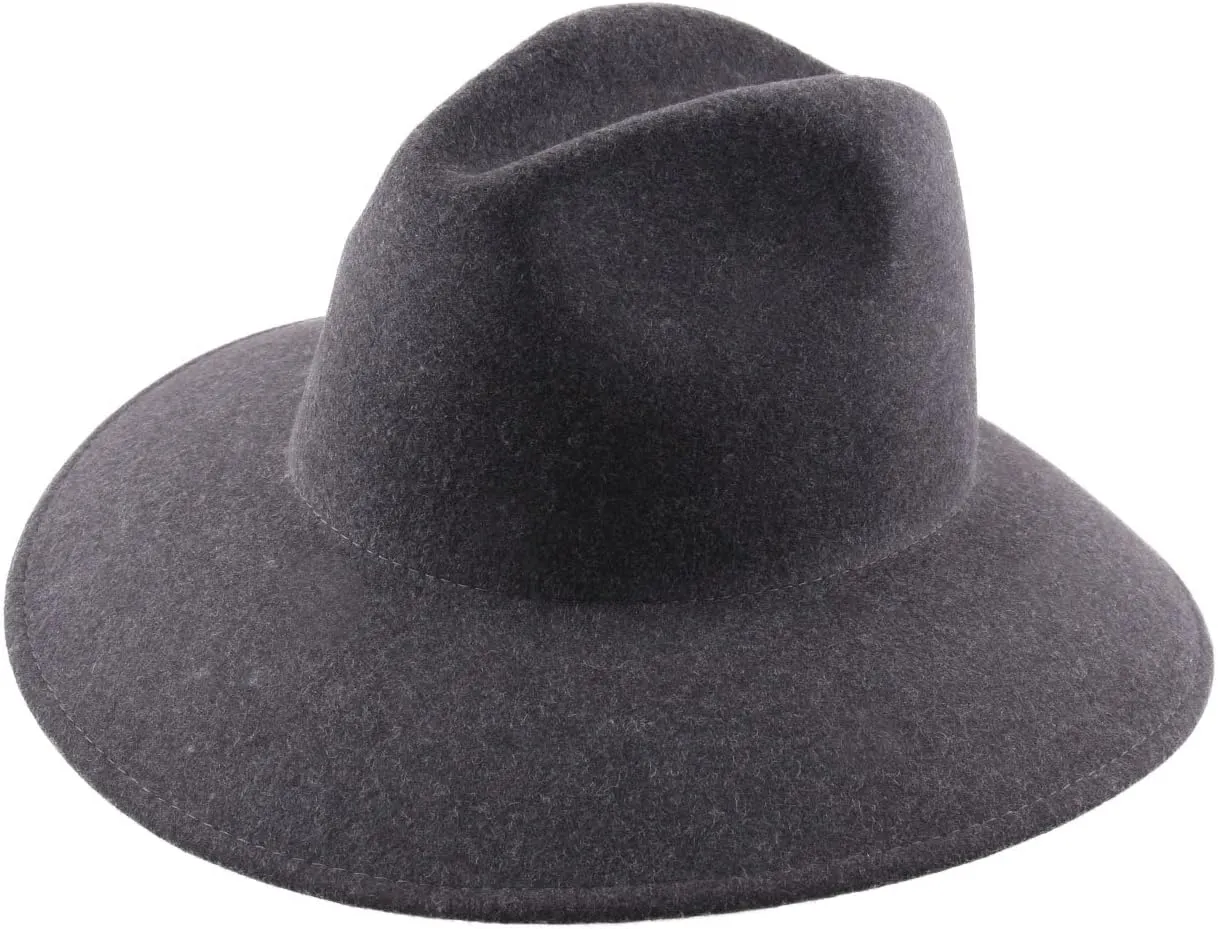 Nude Skylark Wool Felt Floppy Hat Packable Water Repellent Wide Brim