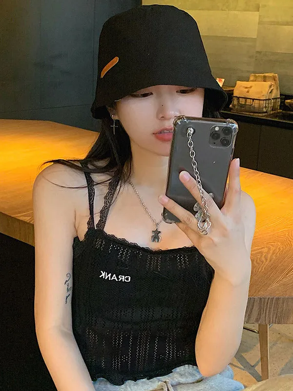 Original Letter Solid Color Casual Fisherman Hat