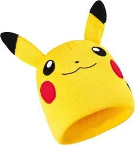 Pokemon Kids Beanie Hat, Cozy Knitted Winter Hats One Size - Gifts for Kids