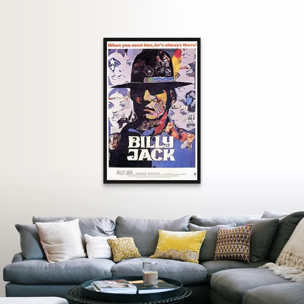 "Billy Jack (1971)" Black Float Frame Canvas Art
