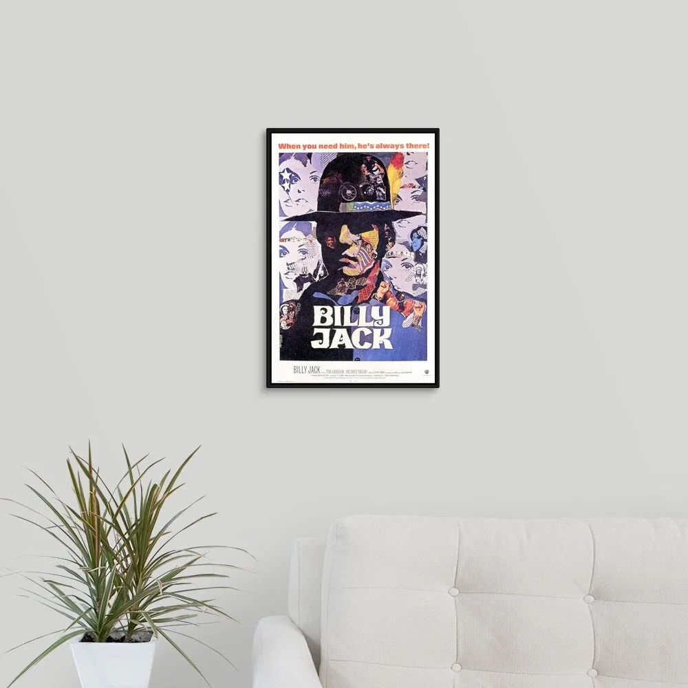 "Billy Jack (1971)" Black Float Frame Canvas Art