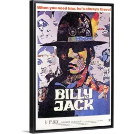 "Billy Jack (1971)" Black Float Frame Canvas Art