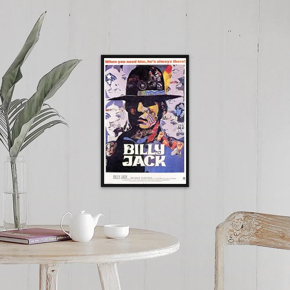 "Billy Jack (1971)" Black Float Frame Canvas Art