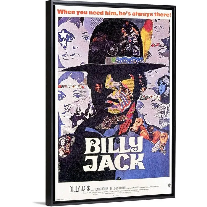 "Billy Jack (1971)" Black Float Frame Canvas Art