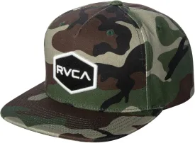 RVCA Men's Adjustable Snapback Straight Brim Hat