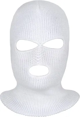 SATINIOR 3 Holes Ski Mask Full Face Cover Outdoor Balaclava Winter Knitted Neck Gaiter for Halloween Sports Cycling