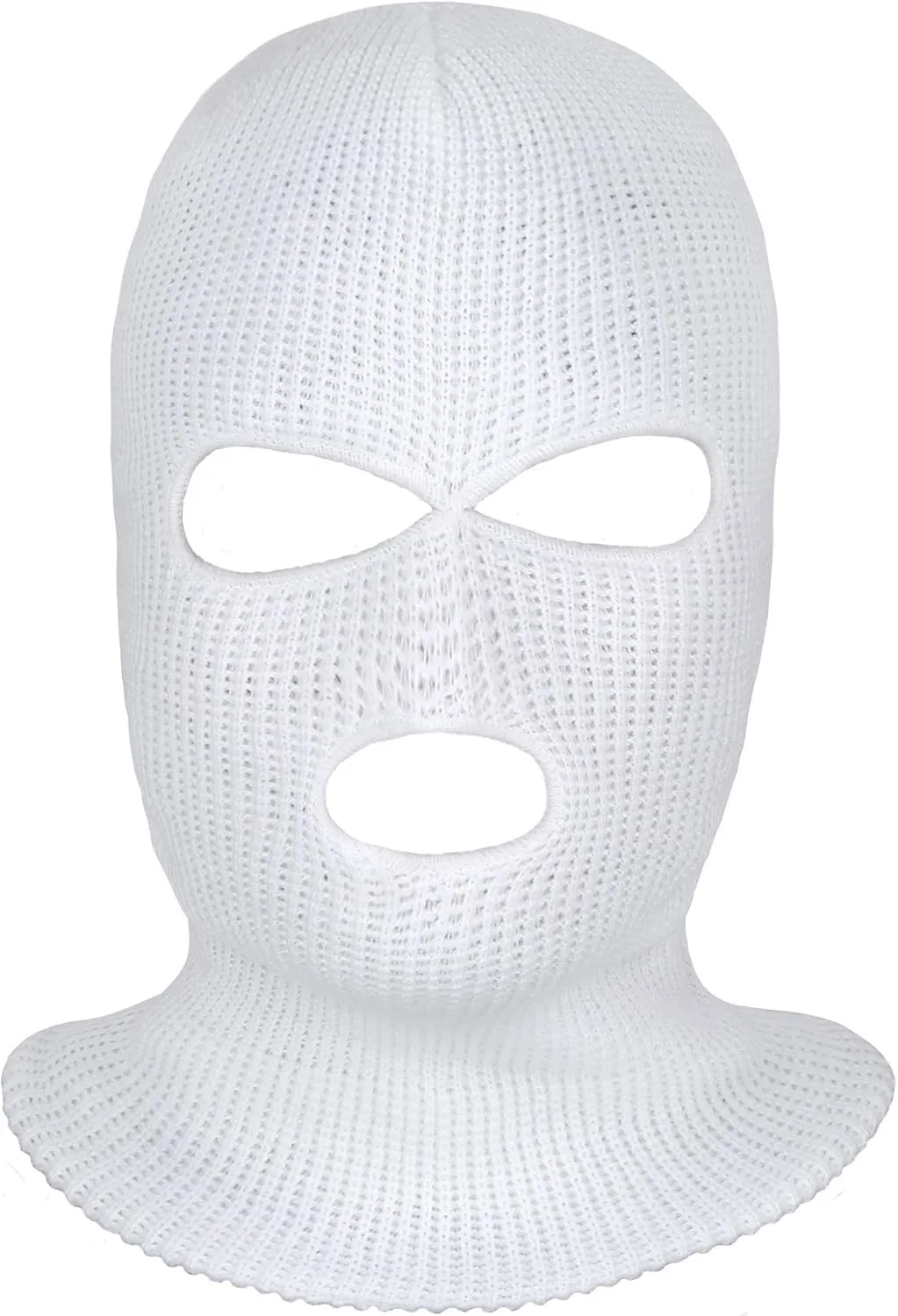 SATINIOR 3 Holes Ski Mask Full Face Cover Outdoor Balaclava Winter Knitted Neck Gaiter for Halloween Sports Cycling