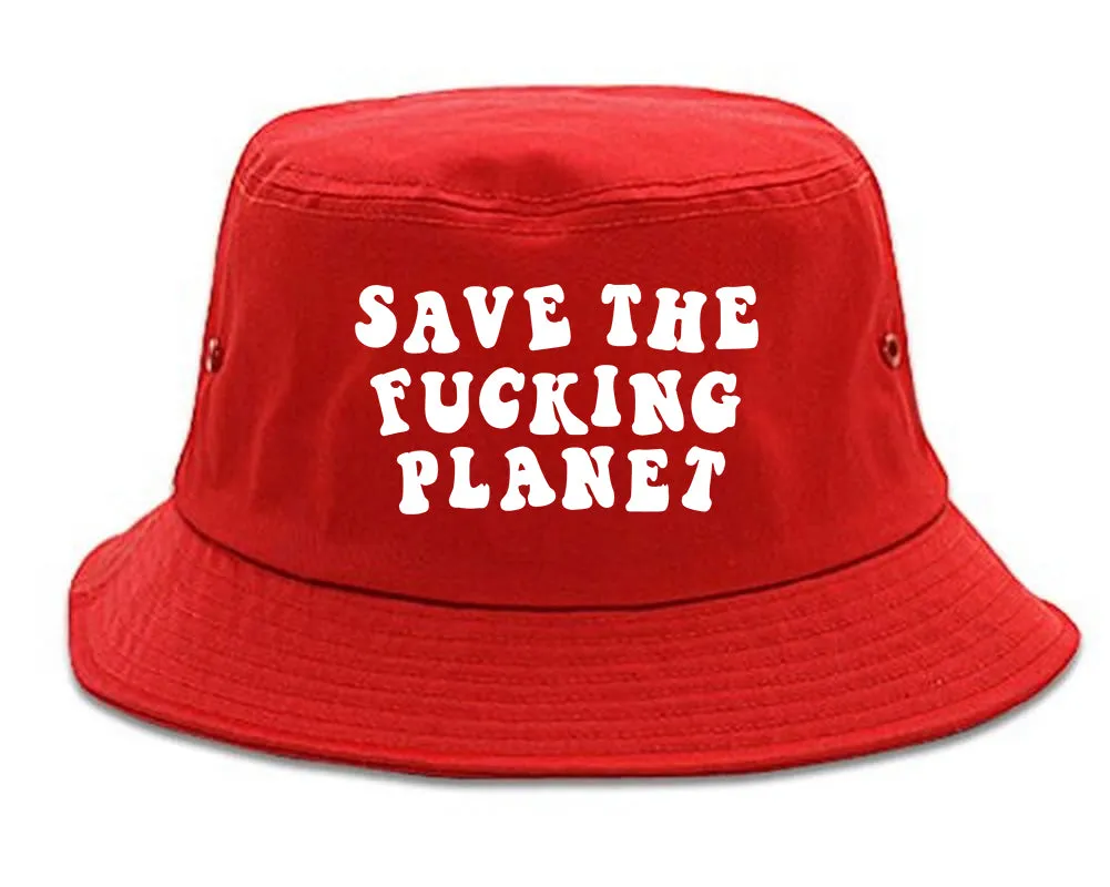 Save The Fucking Planet Mens Bucket Hat