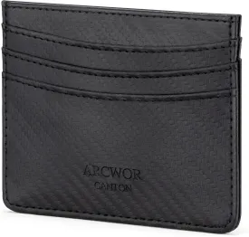 Slim Wallet Minimalist Front Pocket RFID Blocking Men and Women Leather Wallets